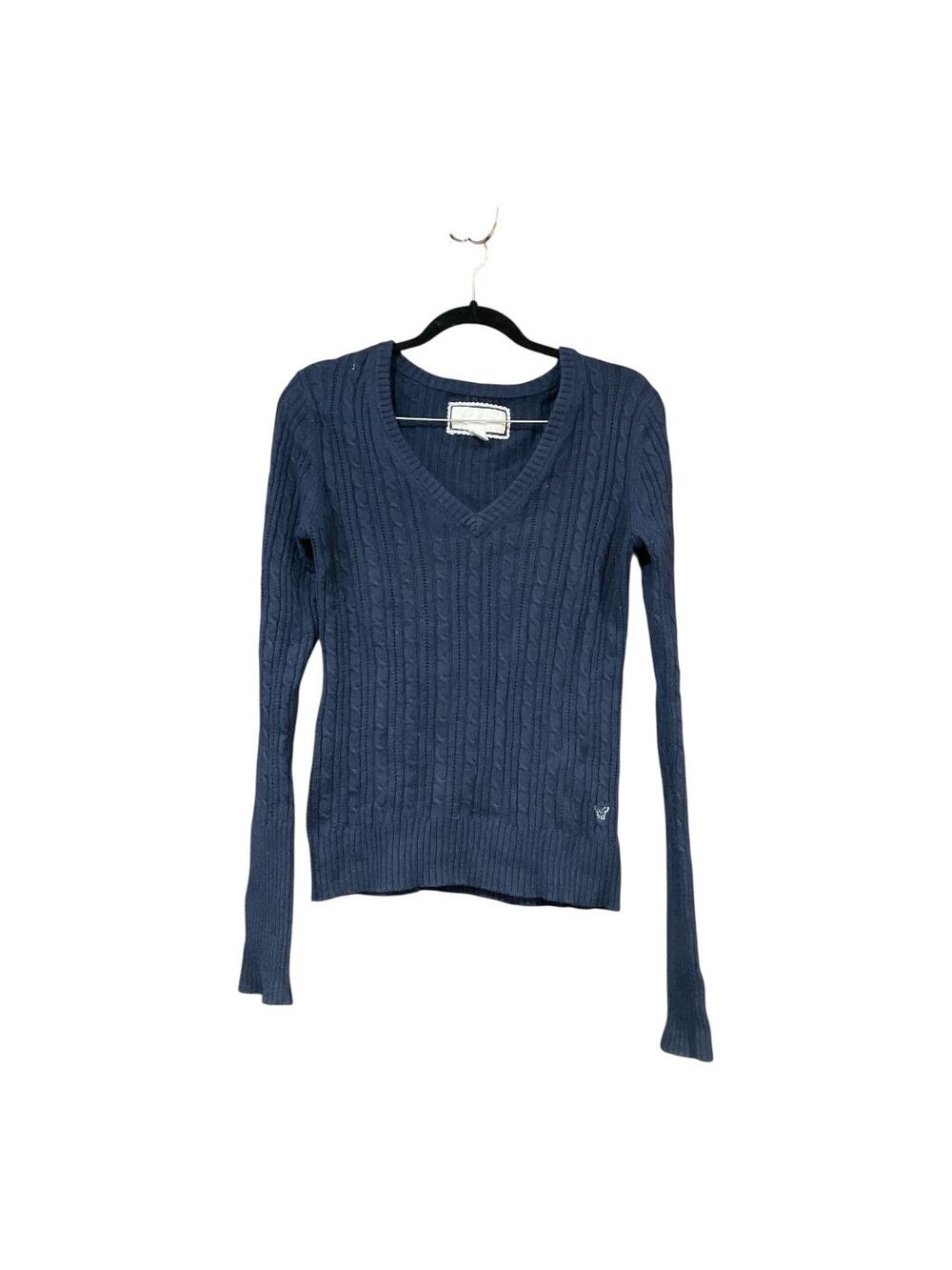 Y2K American Eagle Sweater Women Large Blue